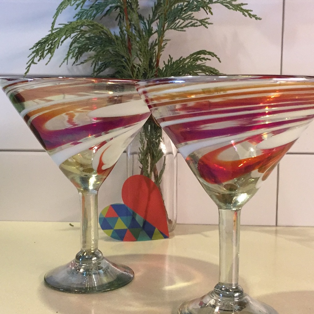 Handmade martini glass set - Picture 7 of 8